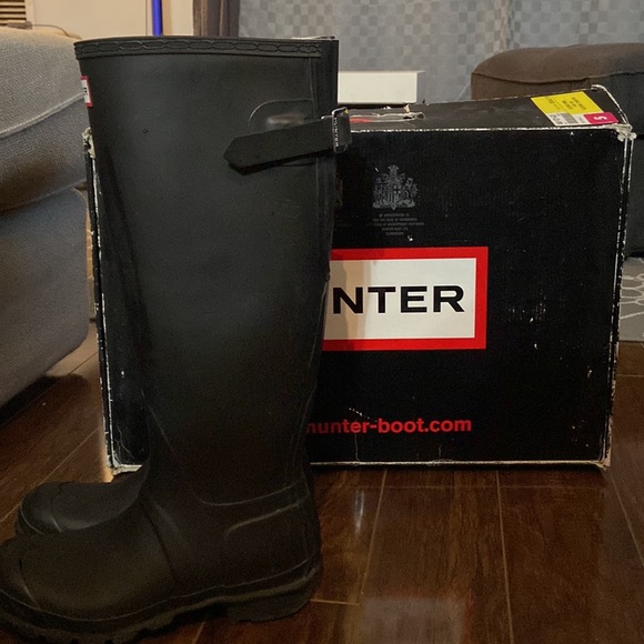 Hunter Original Black Adjustable Boots - Picture 2 of 4